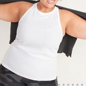 Old Navy UltraLite Rib-Knit Tank Top Women's Size Large White